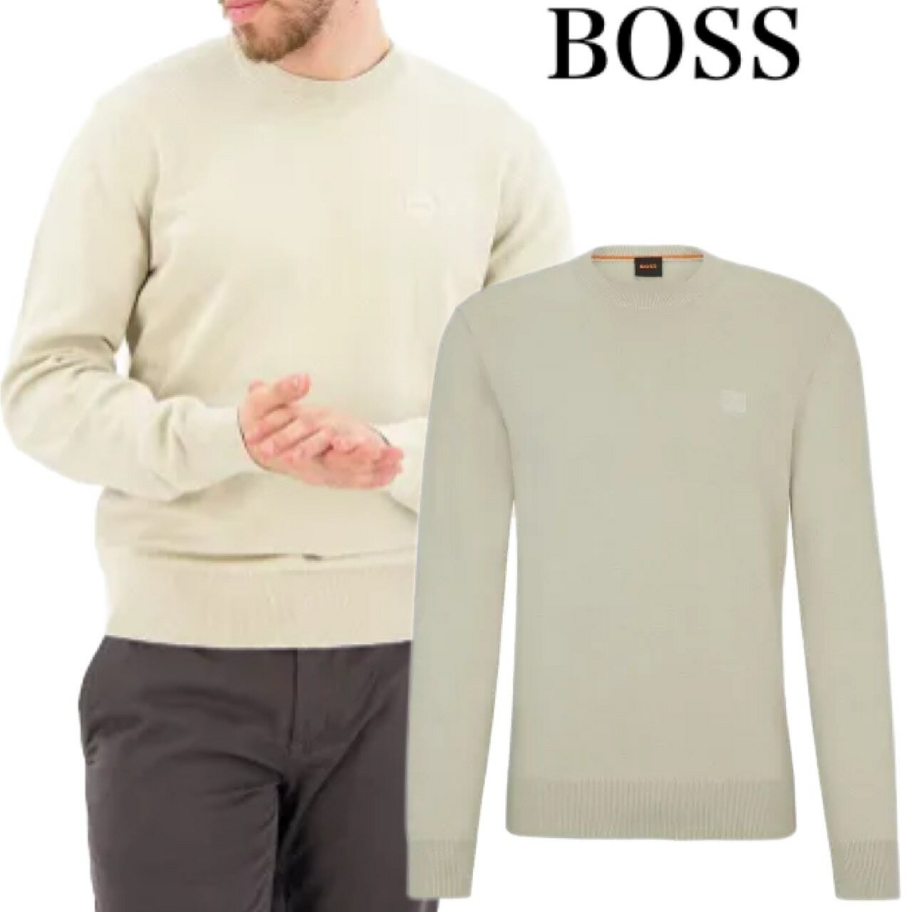 HUGO BOSS ヒューゴボス メンズ レディース ユニセックス セーター 正規品 人気ブランド プレゼント ギフト Kanovano 10242235