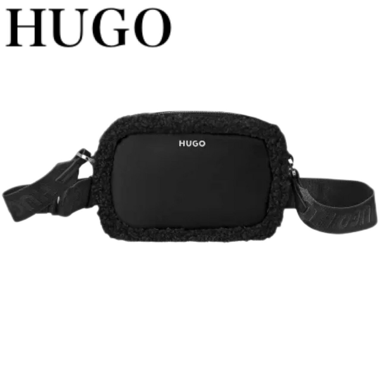 新品未使用BOSSショルダーバッグ 黒　クロスボディバッグ　サコッシュ　即購入可 Amazon | [BOSS] [ボス] コントラストロゴ クロスボディバッグ