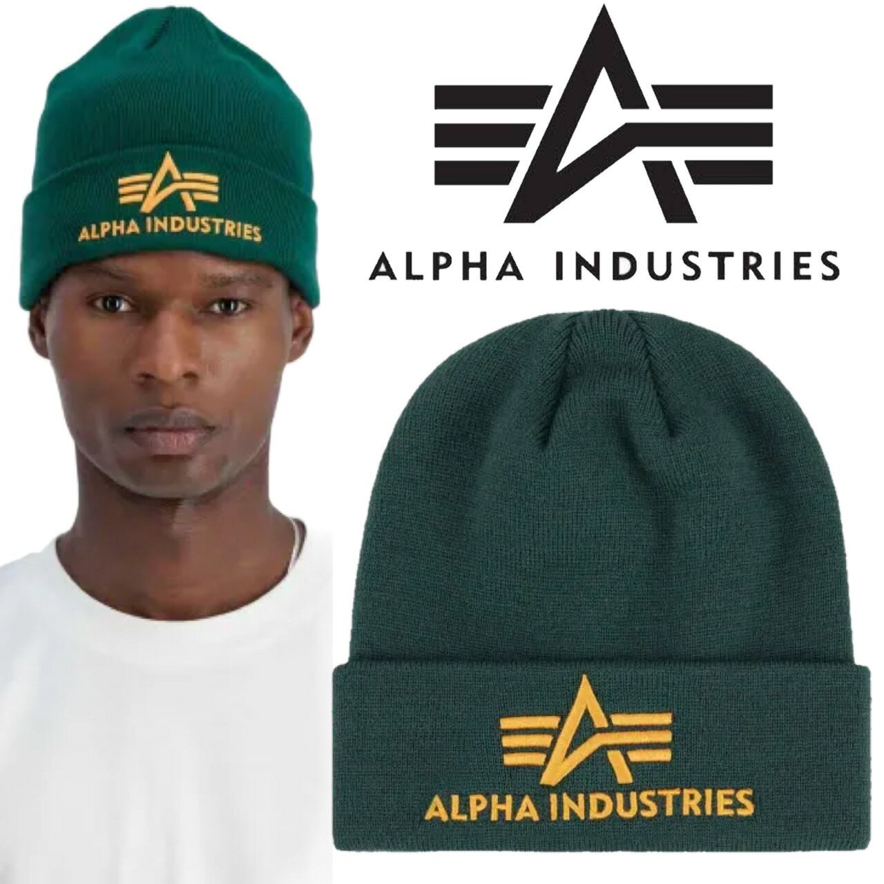 ALPHA INDUSTRIES アルファインダストリーズ ニット帽 メンズ レディース ユニセックス ブランド おしゃれ プレゼント ギフト 高級感 3D