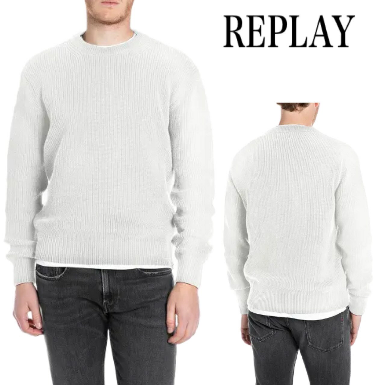 REPLAY リプレイ セーター メンズ レディース ユニセックス オールシーズンファッション 人気ブランド プレゼント ギフト UK4722.000.G237...