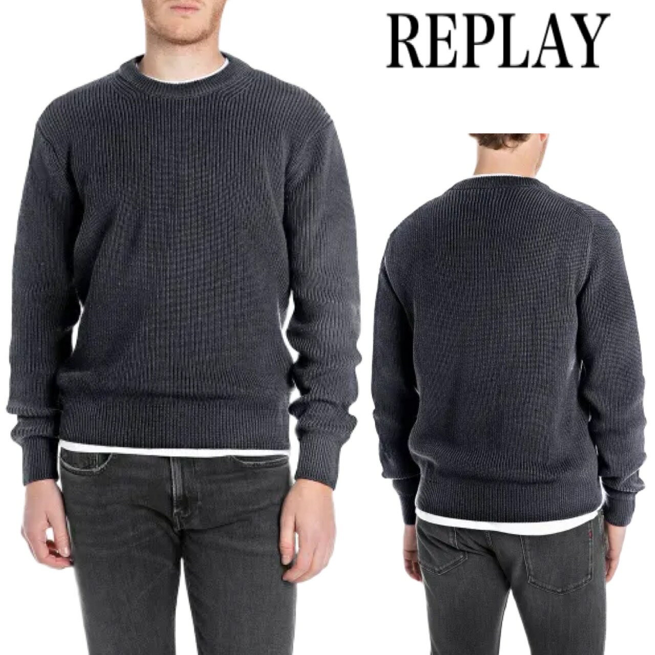 REPLAY リプレイ セーター メンズ レディース ユニセックス オールシーズンファッション 人気ブランド プレゼント ギフト UK4722.000.G237...