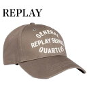 REPLAY リプレイ キャップ 帽子 メンズ レディース ユニセックス オールシーズン 人気デザイン プレゼント ギフト AM4425.000.A0113