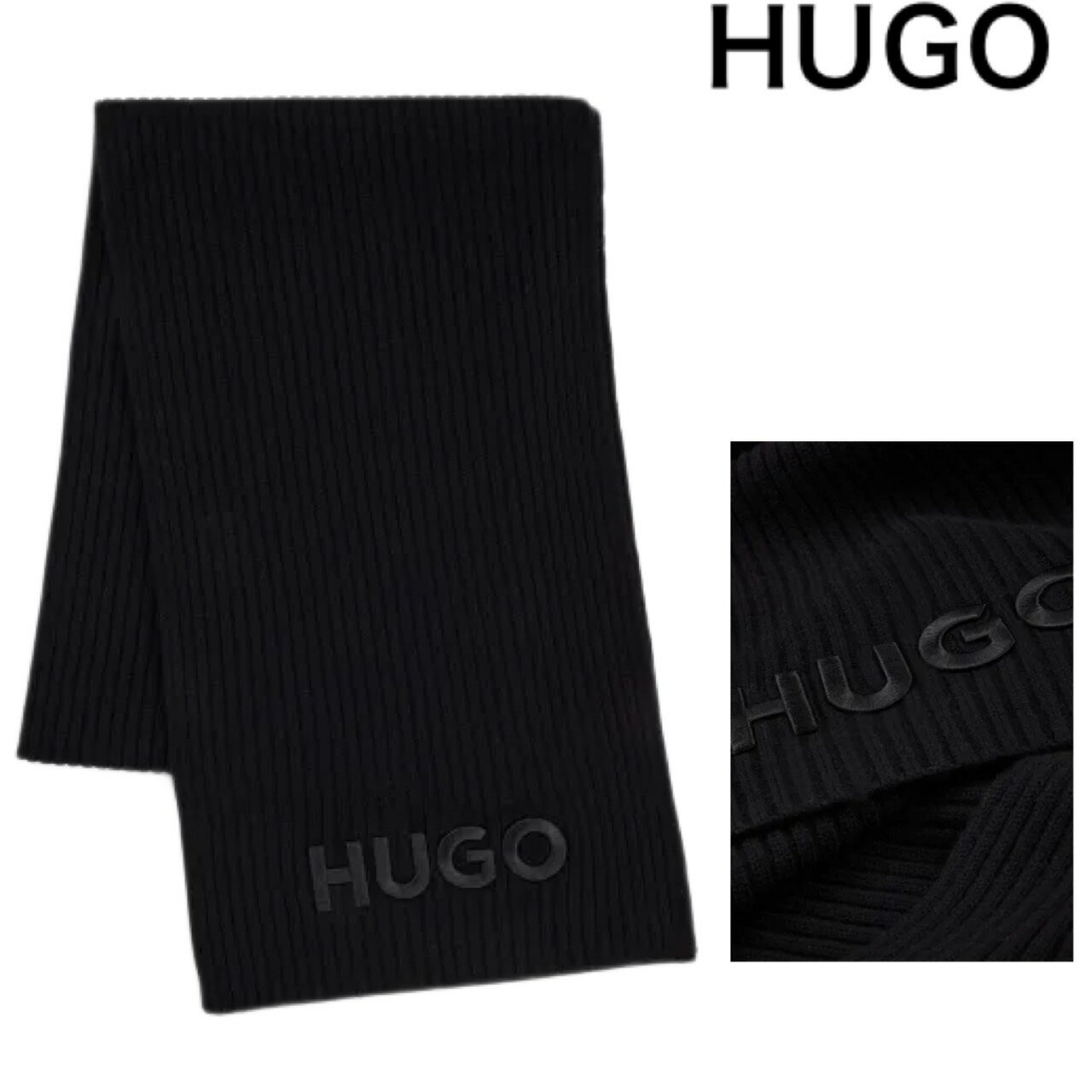 HUGO BOSS ヒューゴボス マフラー メンズ 正規品 愛用ブランド 大谷翔平 選手 ブランド プレゼント ギフト Zunio 2