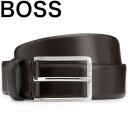 HUGO BOSS ヒューゴボス メンズ ベルト ロゴ ブランド サイズ調節 プレゼント ギフト 高級感 ビジネス ファッション 大谷翔平 愛用ブランド Erman L Sz35 10249587