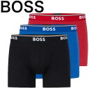 【お得な3枚セット】HUGO BOSS ヒューゴボス ボクサーパンツ 3枚組 正規品 おしゃれ プレゼント ギフト 大谷翔平選手 愛用ブランド 高級感 Powe...