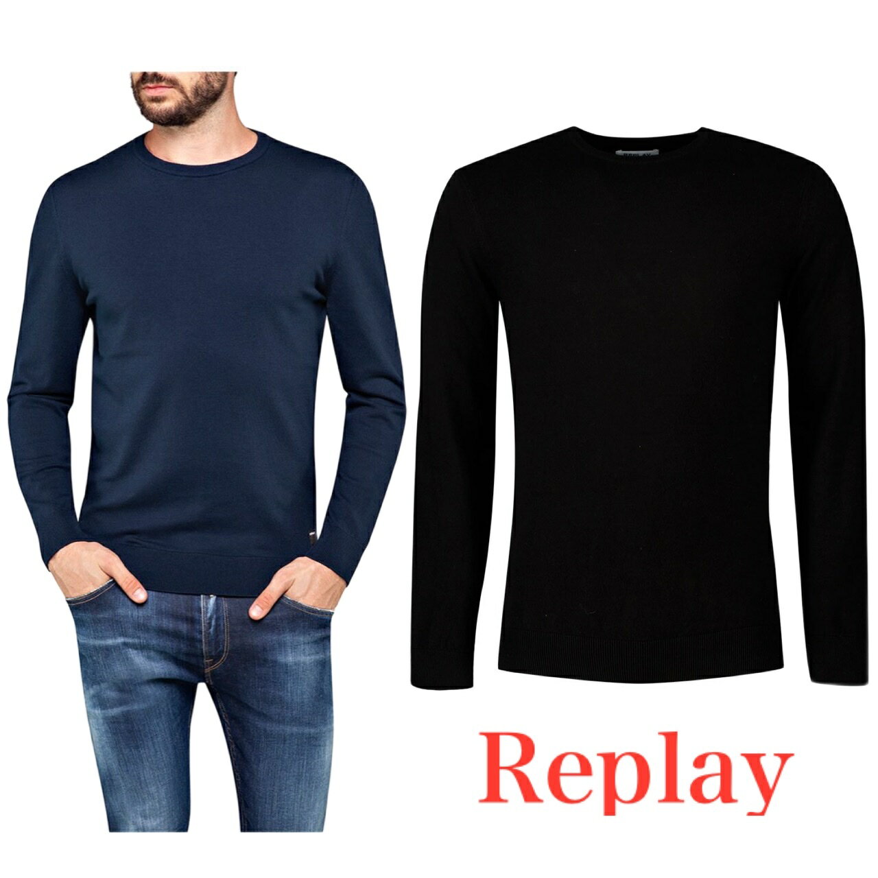 REPLAY リプレイ メッシュ セーター メンズ レディース ユニセックス オールシーズン 正規品 UK2671 人気デザイン