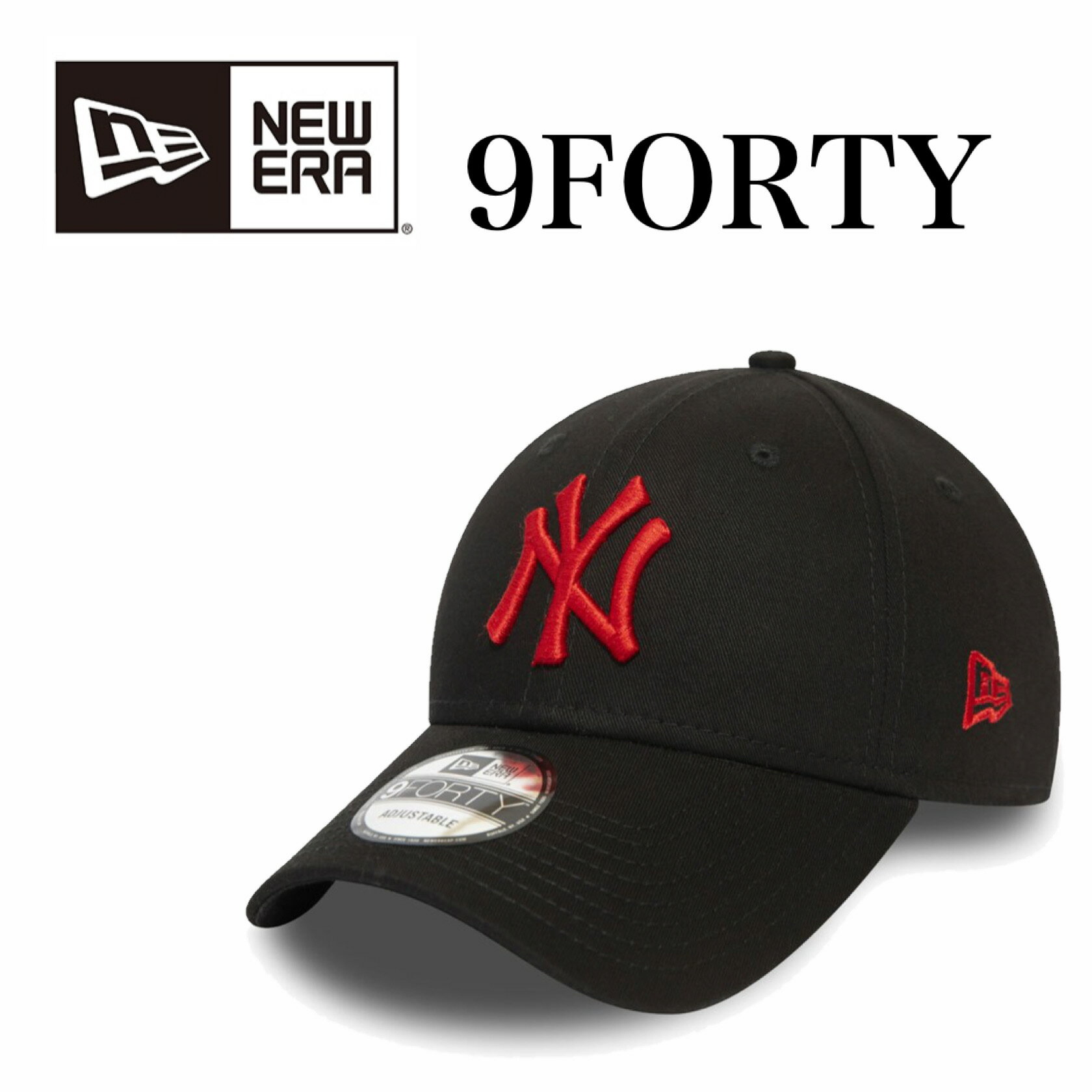 楽天MY COLORNew Era ニューエラ 9FORTY キャップ MLB League Essential Essential New York Yankees NY ロゴ エッセンシャル ニューヨーク ヤンキース サイズ調節 メンズ レディース ユニセックス