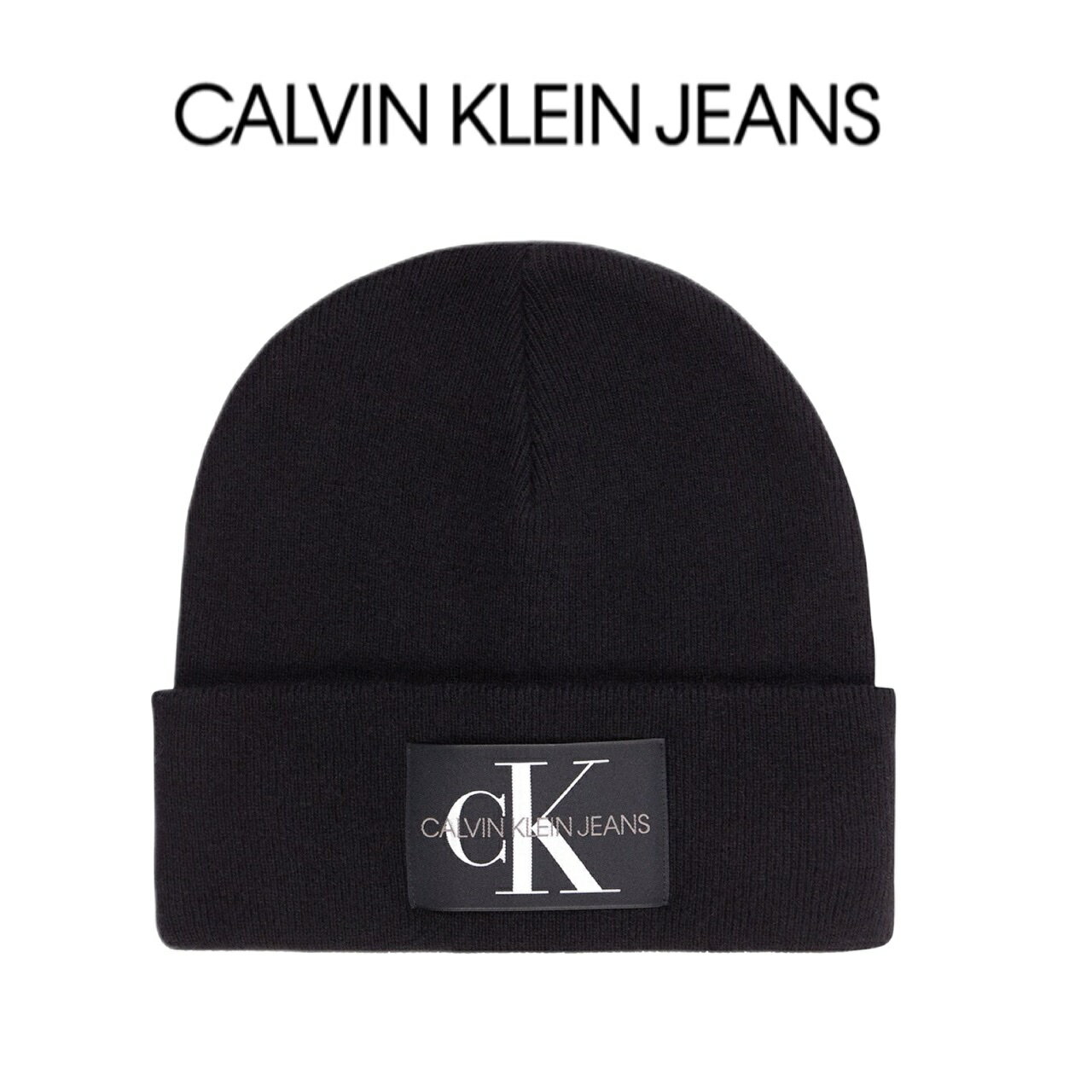 Calvin Klein Jeans カルバンクライン ビーニー ニット帽 ニットキャップ メンズ レディース ユニセックス ロゴ 正規品 人気ブランド Logoのサムネイル