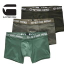 楽天MY COLOR【お得な3枚セット】 G-Star RAW ジースターロウ Classic Trunk 3pack ボクサーパンツ トランクス 下着 正規品 おしゃれ プレゼント ギフト