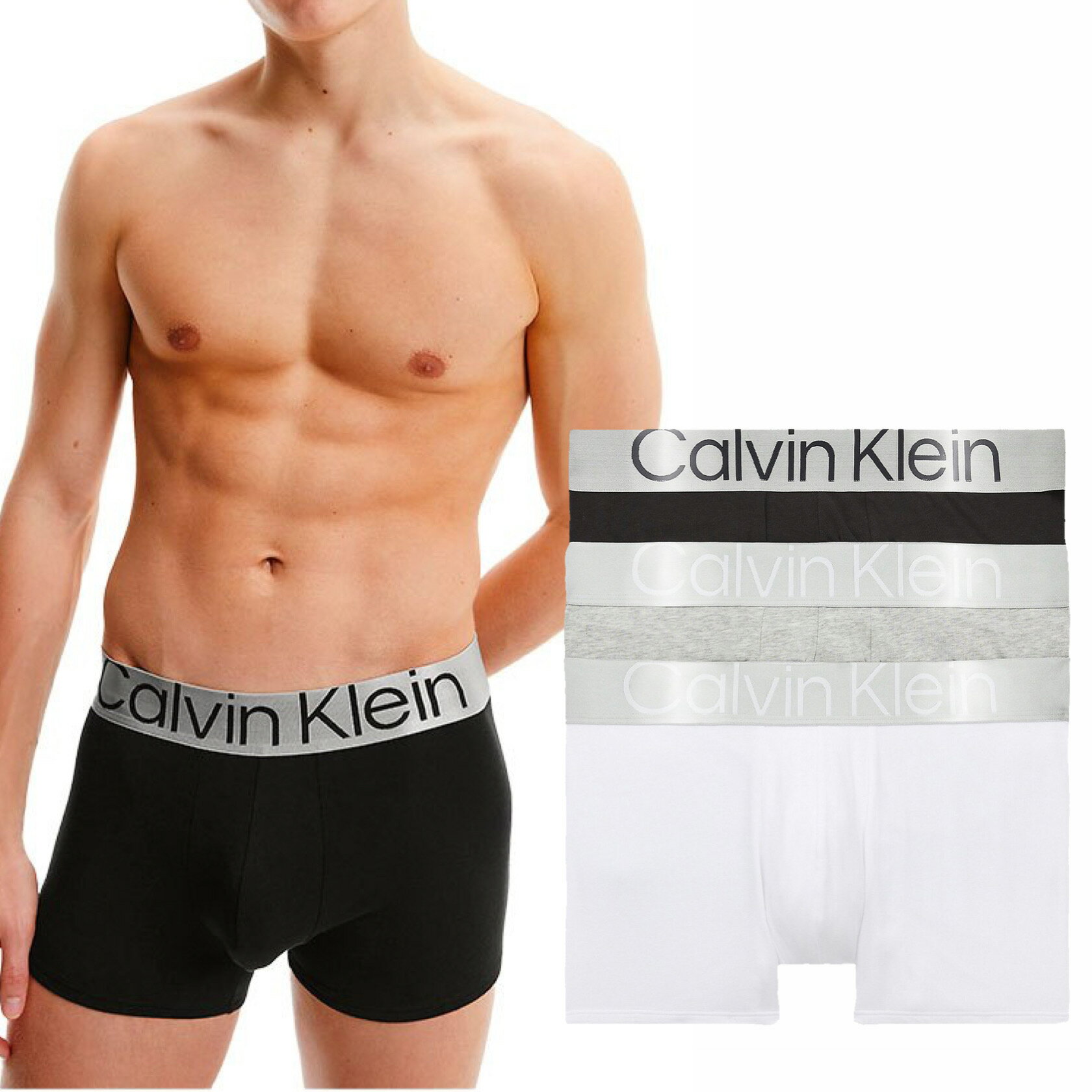 カルバン・クライン 【お得な3枚セット】Calvin Klein カルバンクライン ローライズ Low Rise 3pack ボクサーパンツ トランクス 下着 正規品 おしゃれ プレゼント ギフト