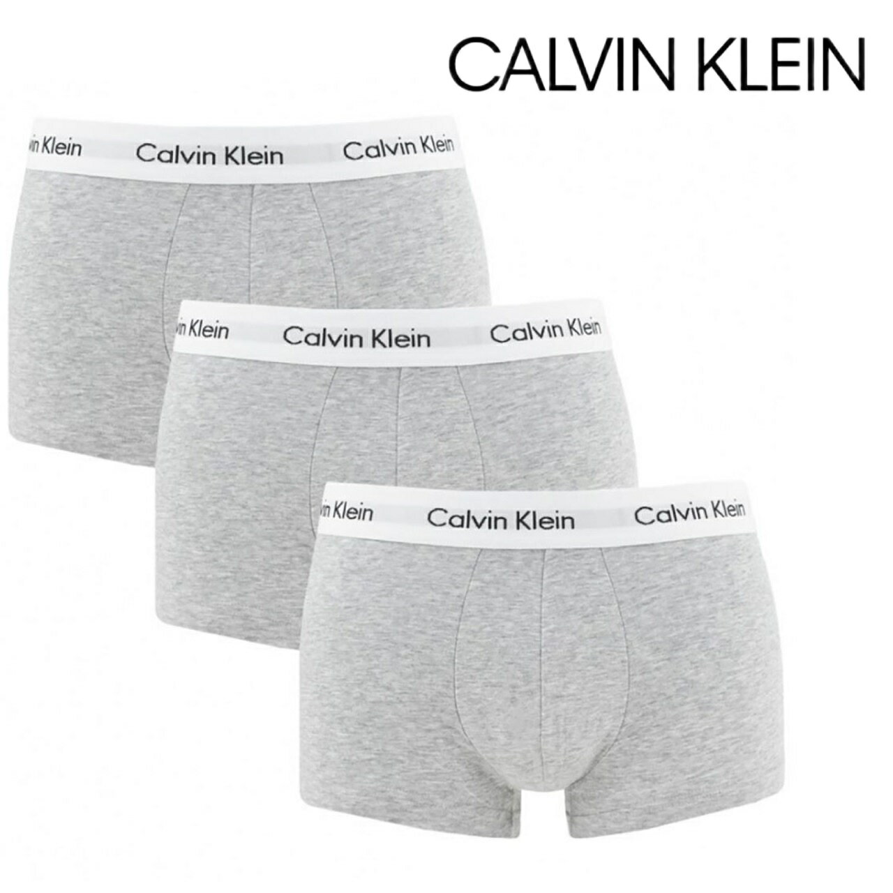 【お得な3枚セット】Calvin Klein カルバンクライン ローライズ Low Rise 3pack ボクサーパンツ トランクス 下着 正規品 おしゃれ プレゼント ギフト