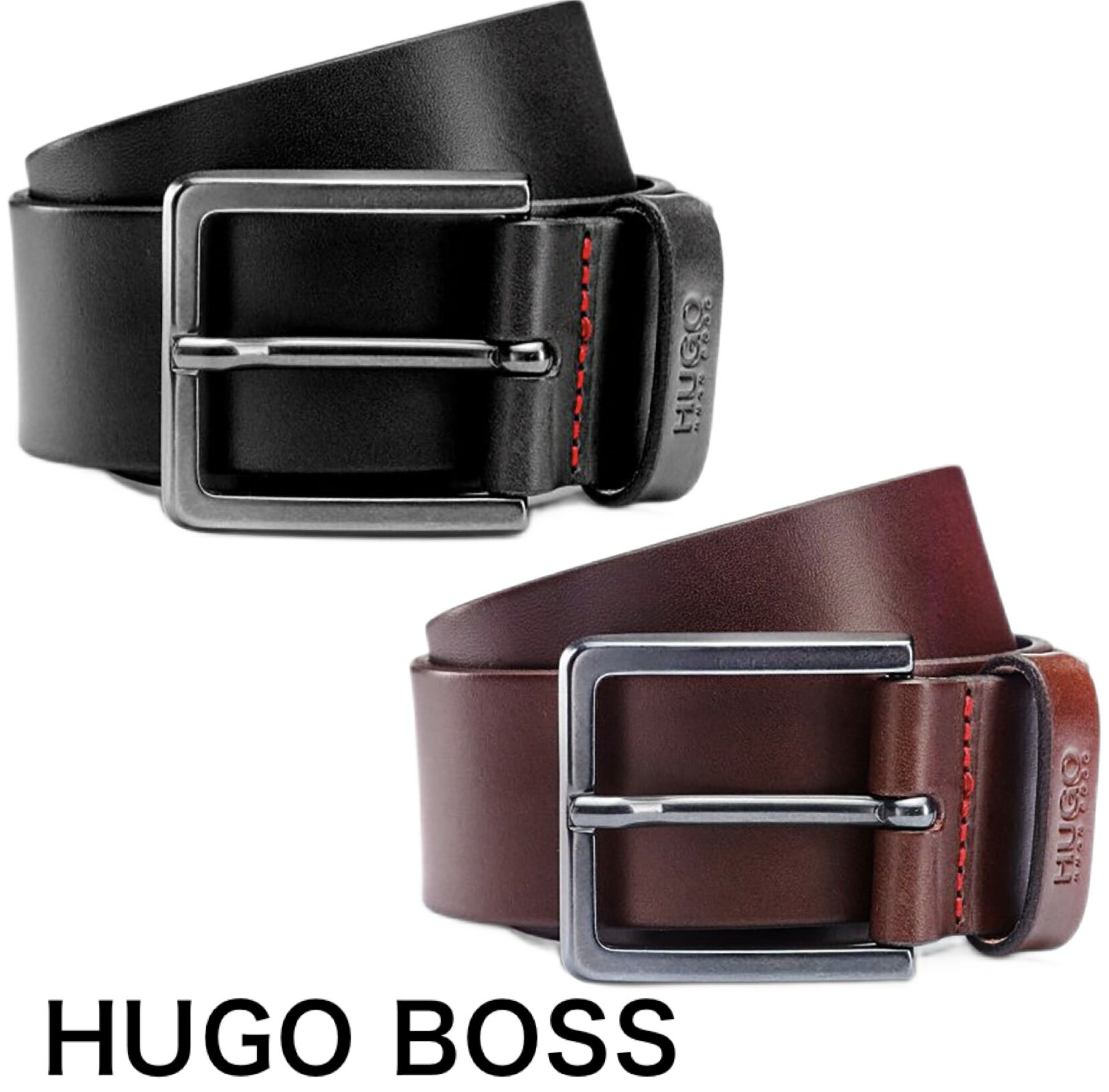 楽天MY COLORHUGO BOSS ヒューゴボス メンズ ベルト ロゴ 正規品 ブランド Gionio 本革 サイズ調節 プレゼント ギフト 高級感 ビジネス ファッション