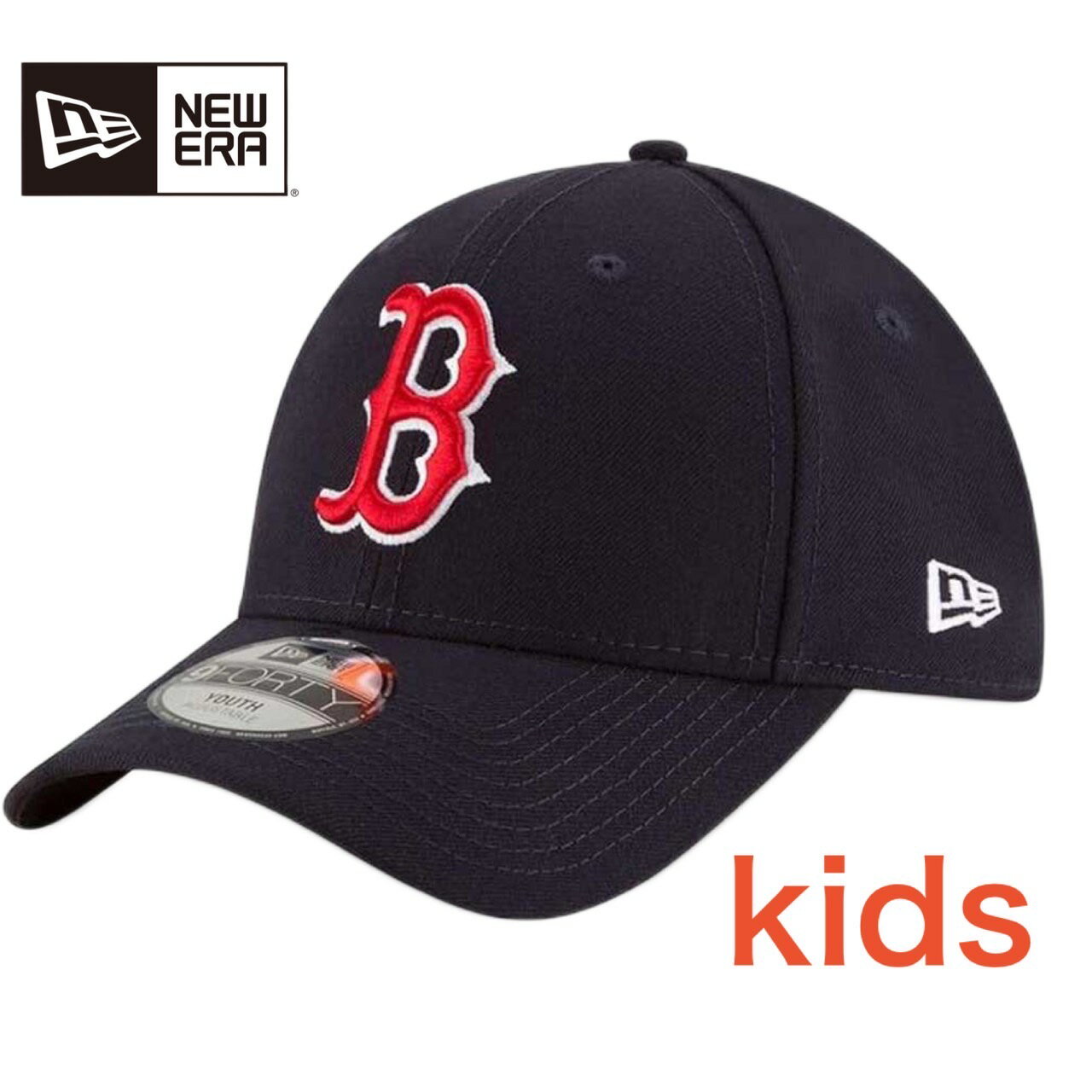 楽天MY COLORNew Era ニューエラ ジュニア キャップ The League Boston Red Sox ボストン レッドソックス ロゴ サイズ調節 ベースボール 野球 キッズ ジュニア ユース ファッション トレーニング