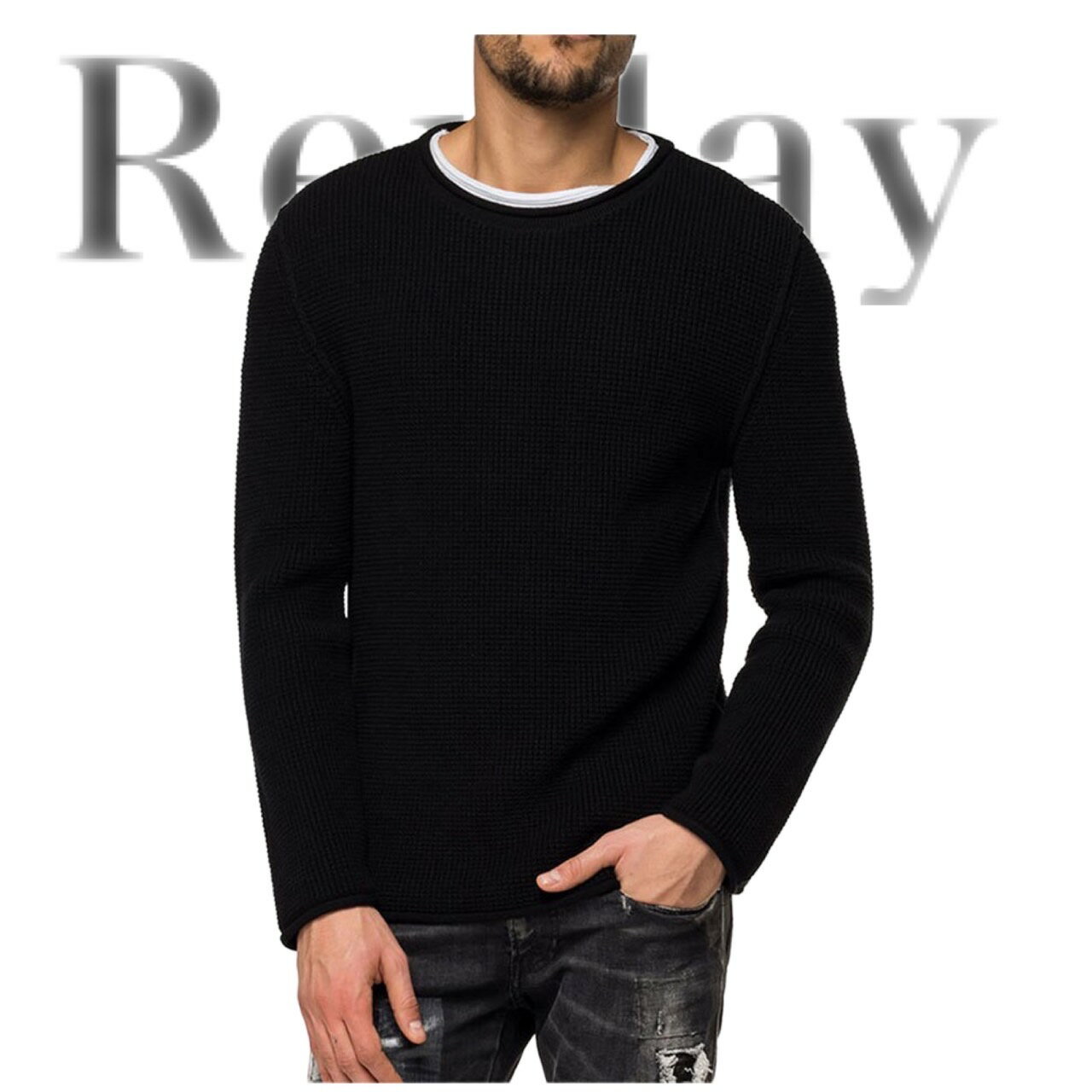 REPLAY リプレイ セーター メンズ レディース ユニセックス オールシーズン UK2672.000.G22920 ファッション 人気ブランド