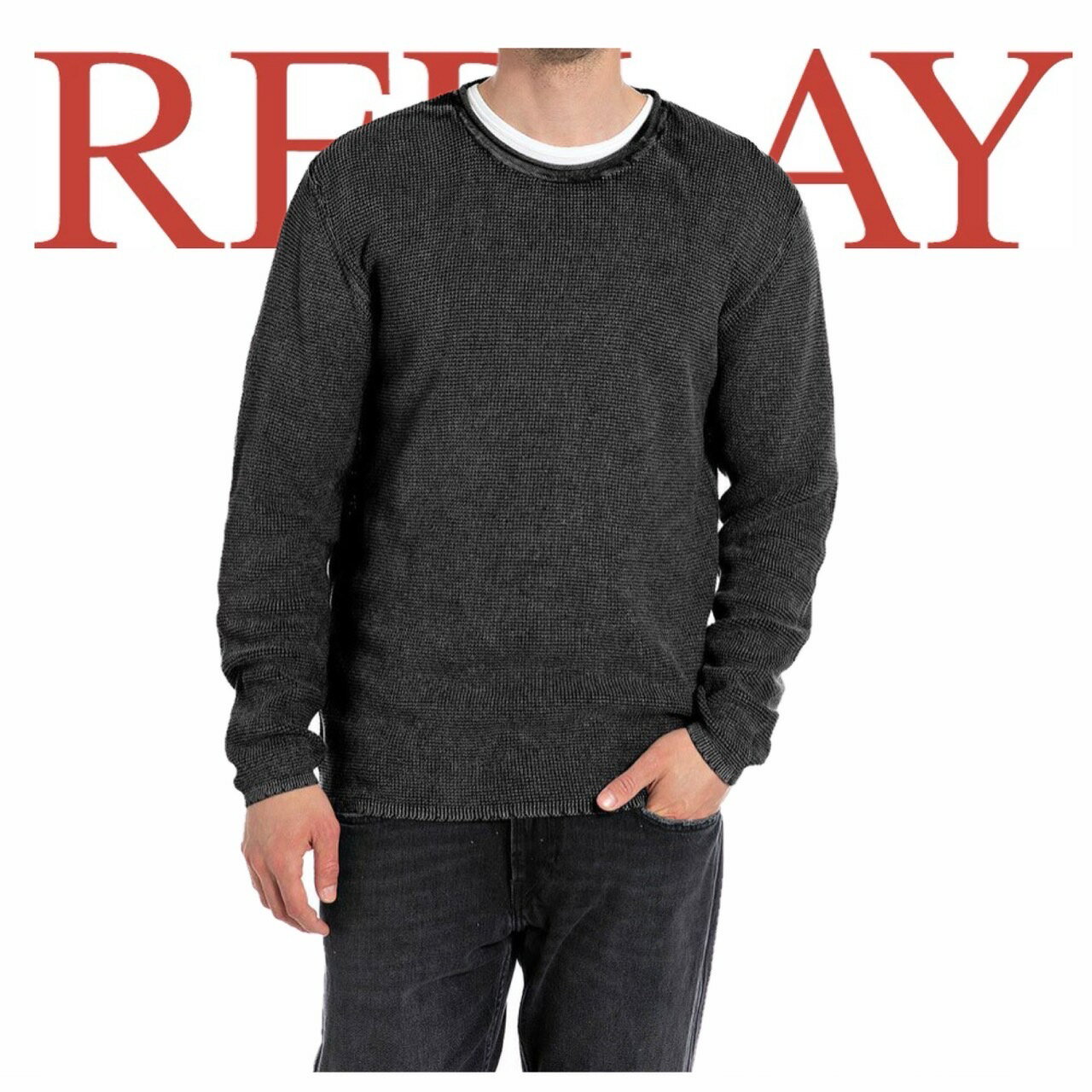 REPLAY リプレイ セーター メンズ レディース ユニセックス オールシーズン 6143.000.G21280Qファッション 人気ブランド ニット