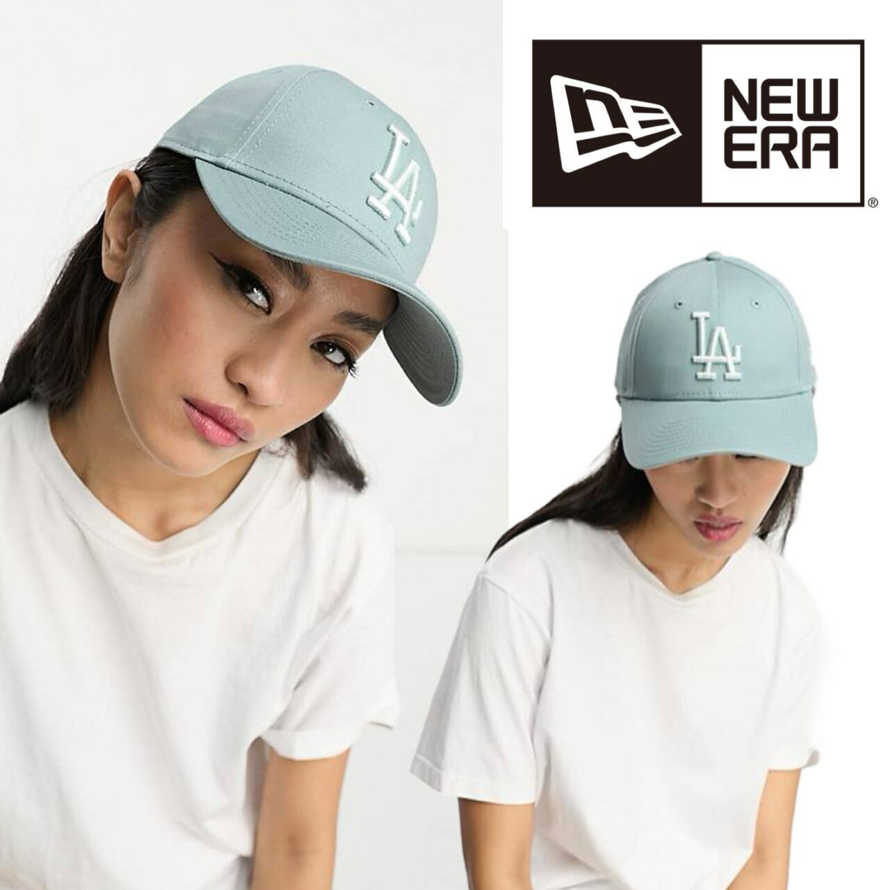 楽天MY COLORNew Era ニューエラ 9FORTY キャップ MLB League Essential Los Angeles Dodgers LA ロゴ エッセンシャル ロサンゼルスドジャース サイズ調節 レディース 大谷翔平 選手 所属 チーム 球団