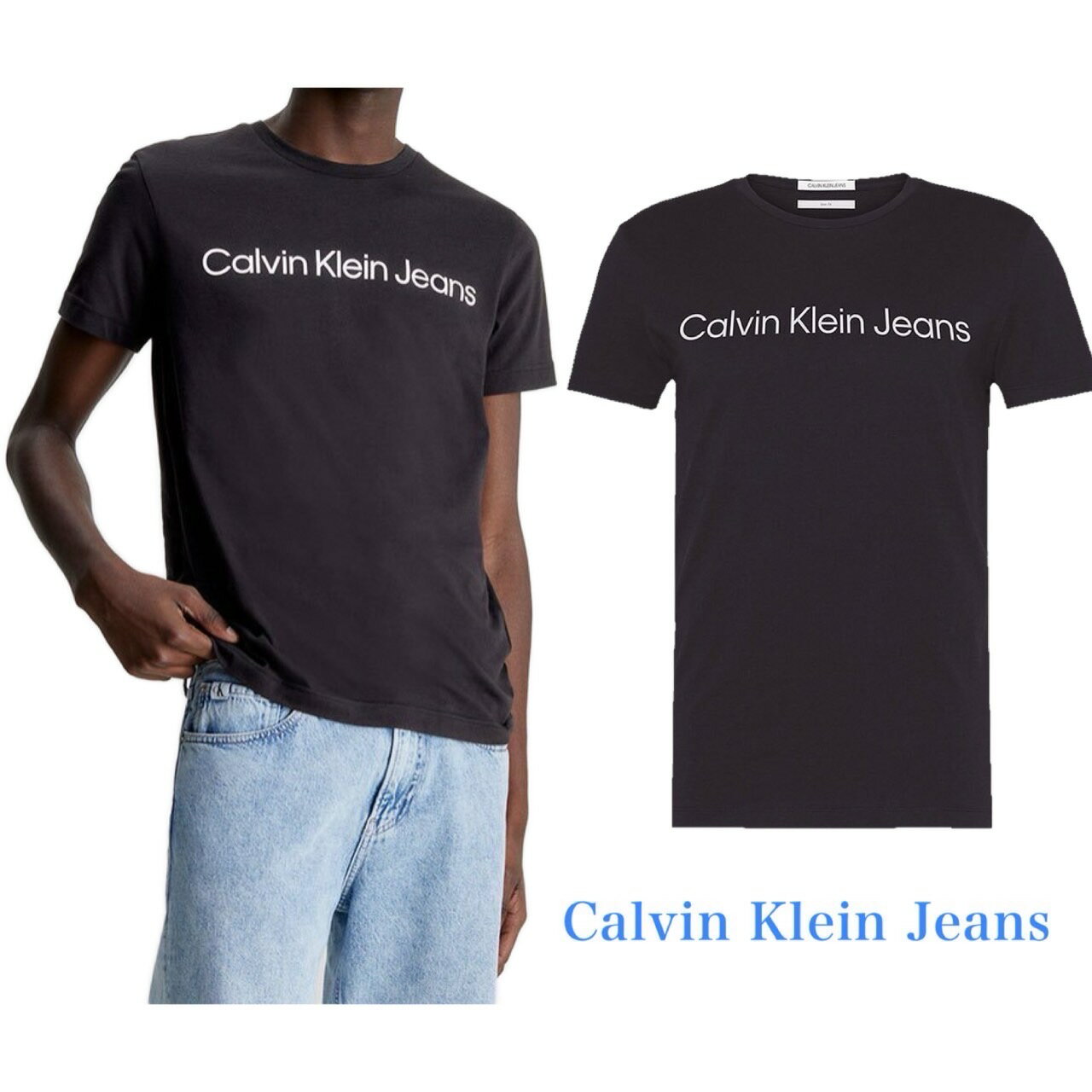 Calvin klein jeans カルバンクライン ジーンズ メンズ Tシャツ Core Institutional Logo ロゴ 正規品 人気ブランド