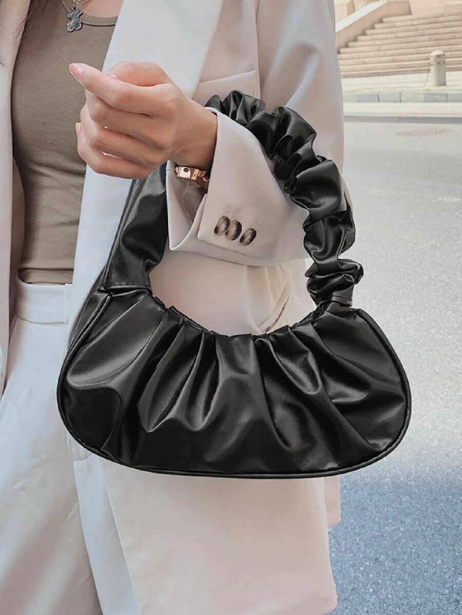 【売り切り特別価格】【返品不可】【新品】【未使用品】インポート シャーリング サッチェルバッグ ハンドバッグ ショルダーバッグ ブラック 黒 FR6079bk