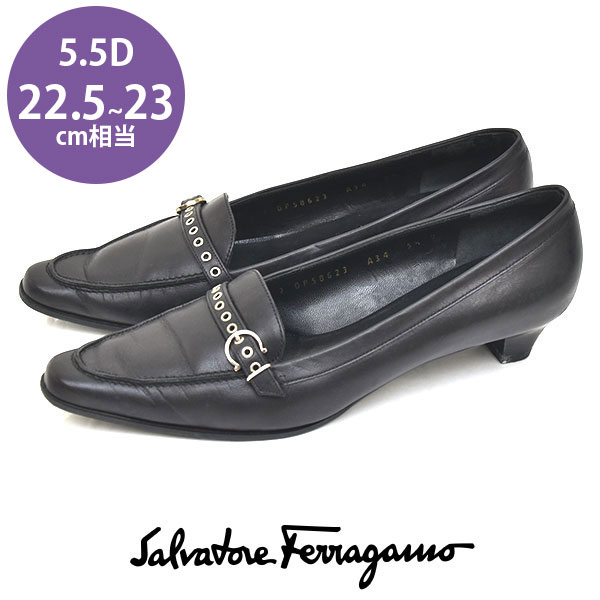 y10ItN[|Ώ_}\zT@g[tFK Salvatore Ferragamo K`[j xg |CebhgD pvX ubN  5.5D(22.5-23cm) sh23-0140yÁzyԕiz