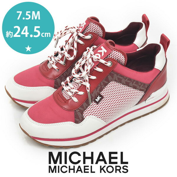 y10ItN[|Ώ_}\zyقڐViz}CPR[X Michael Michael Kors S fB[XXj[J[ sN~zCg  7.5M(24.5cm) sh23-0682yÁzyԕiz