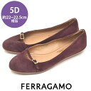 サルヴァトーレフェラガモ Salvatore Ferragamo ベルト バレエシューズ フラットシューズ パープル 紫 5D(約22-22.5cm) sh23-0697【中古】【あす楽】【送料無料】【返品可】【ALL】