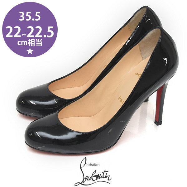 y10ItN[|Ώ_}\zyقڐVizNX`u^ Christian Louboutin Gi A[hgD pvX ubN  35.5(22-22.5cm) sh23-0730yÁzyԕiz