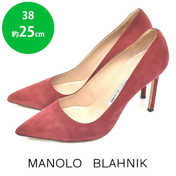 y10ItN[|Ώ_}\z}mujN Manolo Blahnik XG[h |CebhgD pvX {h[ 38(25cm) sh23-0881yÁzyԕiz