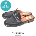 【GW限定10%オフクーポン】ヴァレンティノガラヴァーニ VALENTINO GARAVANI ロックスタッズ スリッポン ローファー ブラック 黒 37(約2...