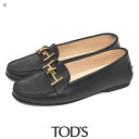 【GW限定10%オフクーポン】【美品】トッズ TOD'S TTビット タイムレス ローファー 革靴 フラットシューズ ブラック 黒 36(約23cm) sh25...