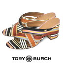 トリーバーチ TORY BURCH サイドロゴ ボーダー クロス サンダル マルチカラー 7M(約24cm) sh25-2047【返品可】【送料無料】【当日出荷...