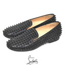 【3日間限定 最大1万円オフクーポン配布】【美品】クリスチャンルブタン Christian Louboutin スパイク スタッズ ローファー スリッポン フラ...