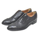 【GW限定10%オフクーポン】【美品】ブルックスブラザーズ Brooks brothers ウィングチップシューズ 革靴 ローファー ブラック 黒 7(約24c...