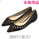 【GW限定10%オフクーポン】【新品】【未使用品】【新古品】ジミーチュウ/ジミーチュー JIMMY CHOO ROMY FLAT 星 スター フラットシューズ パンプス ブラック 黒 35(約22cm) sh25-1866【中古】【返品可】(4)