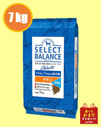 セレクトバランス　アダルト　チキン　中粒　7kg　ドッグフード　犬用　ドライフード