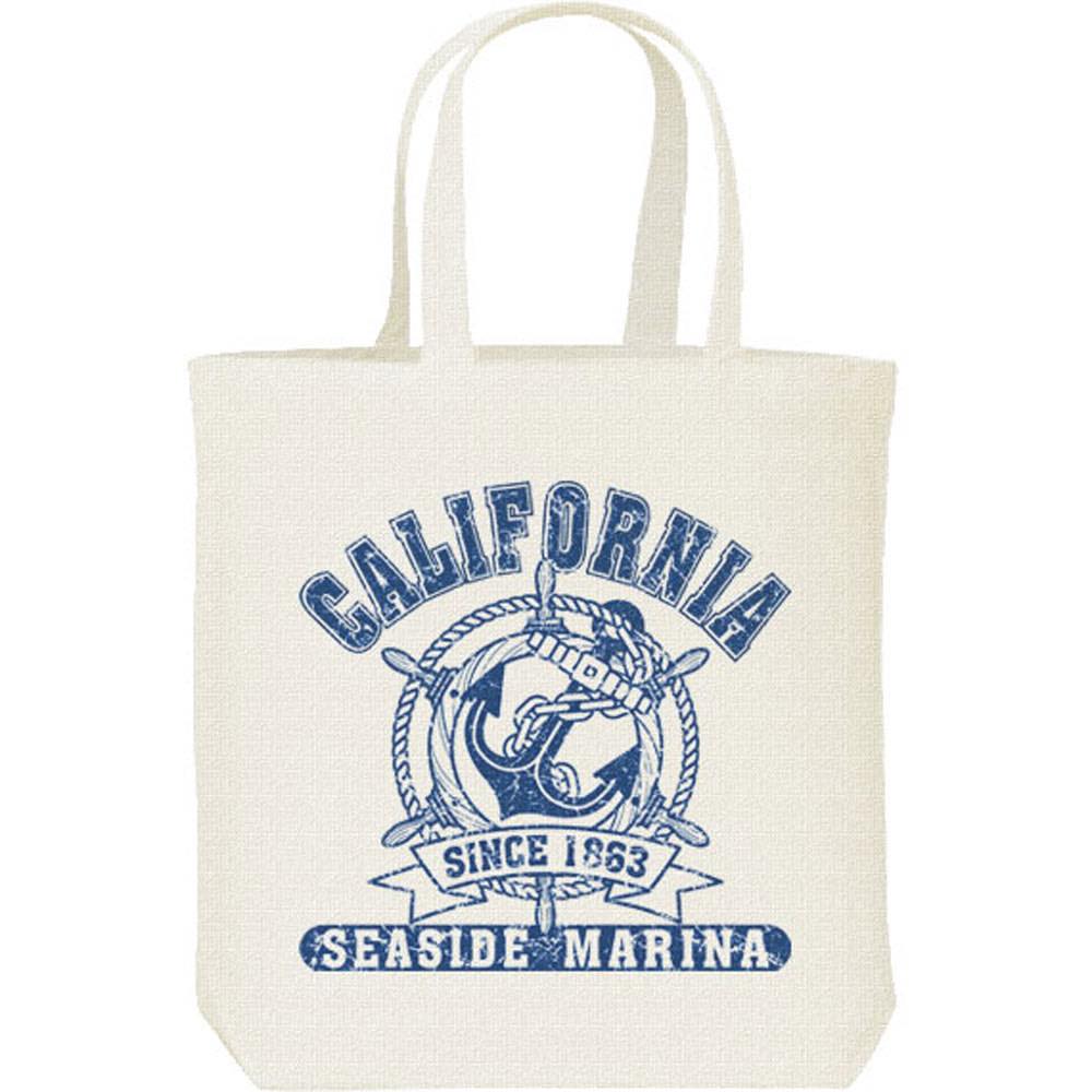 Rakuten - カリフォルニア（マリン イメージ）／キャンバスバッグ・M（ポケット無し）トートバッグ