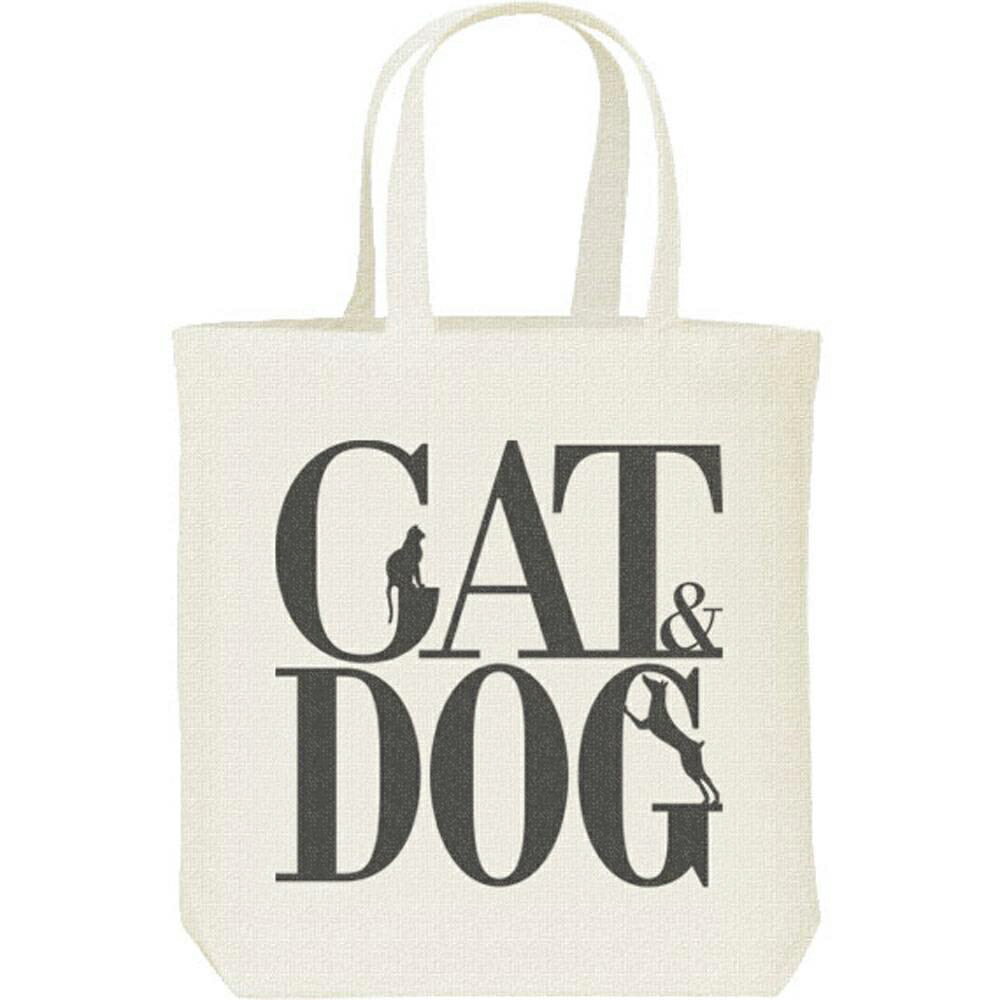Rakuten - キャット＆ドッグ（犬猿の仲）／キャンバスバッグ・M（ポケット無し）トートバッグ