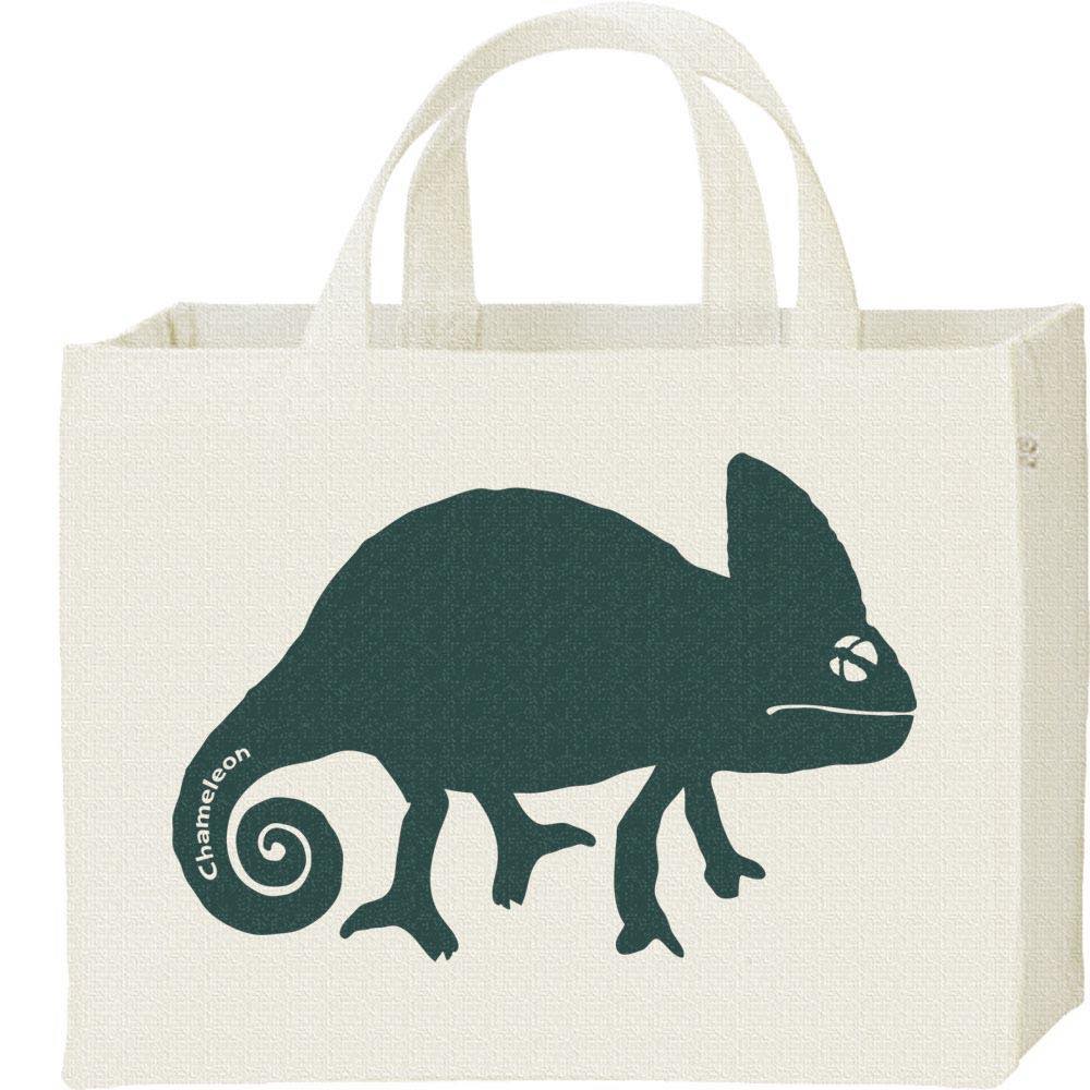 カメレオン（シルエット）／キャンバスバッグ・スクエア