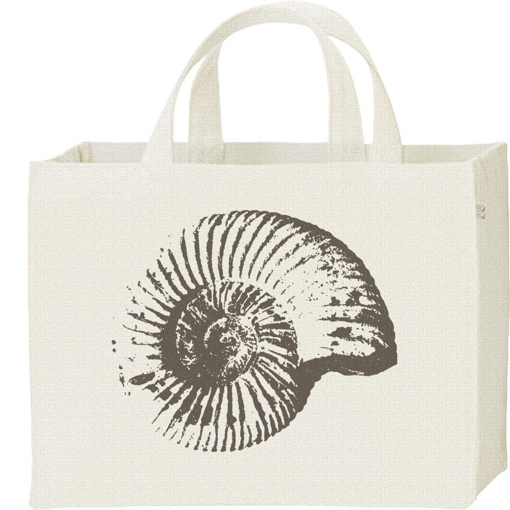 アンモナイトの化石／キャンバスバッグ・スクエア