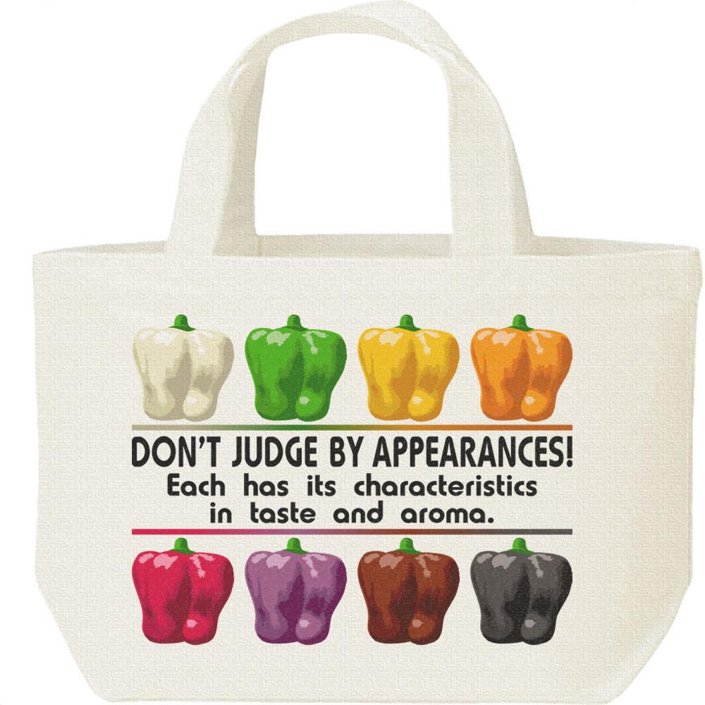 8色パプリカ／キャンバスバッグ・S（ランチバッグ）