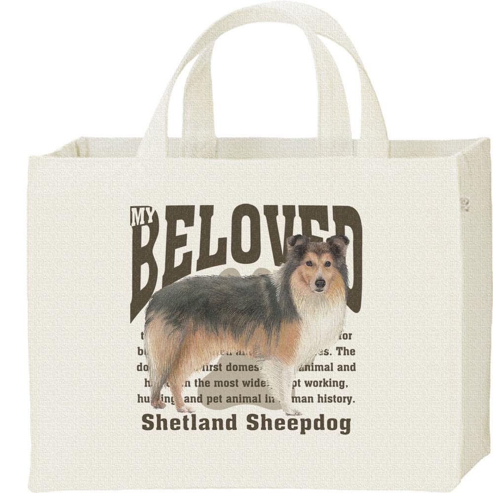 Rakuten - シェットランド・シープドッグ（愛犬シリーズ）／キャンバスバッグ・スクエア