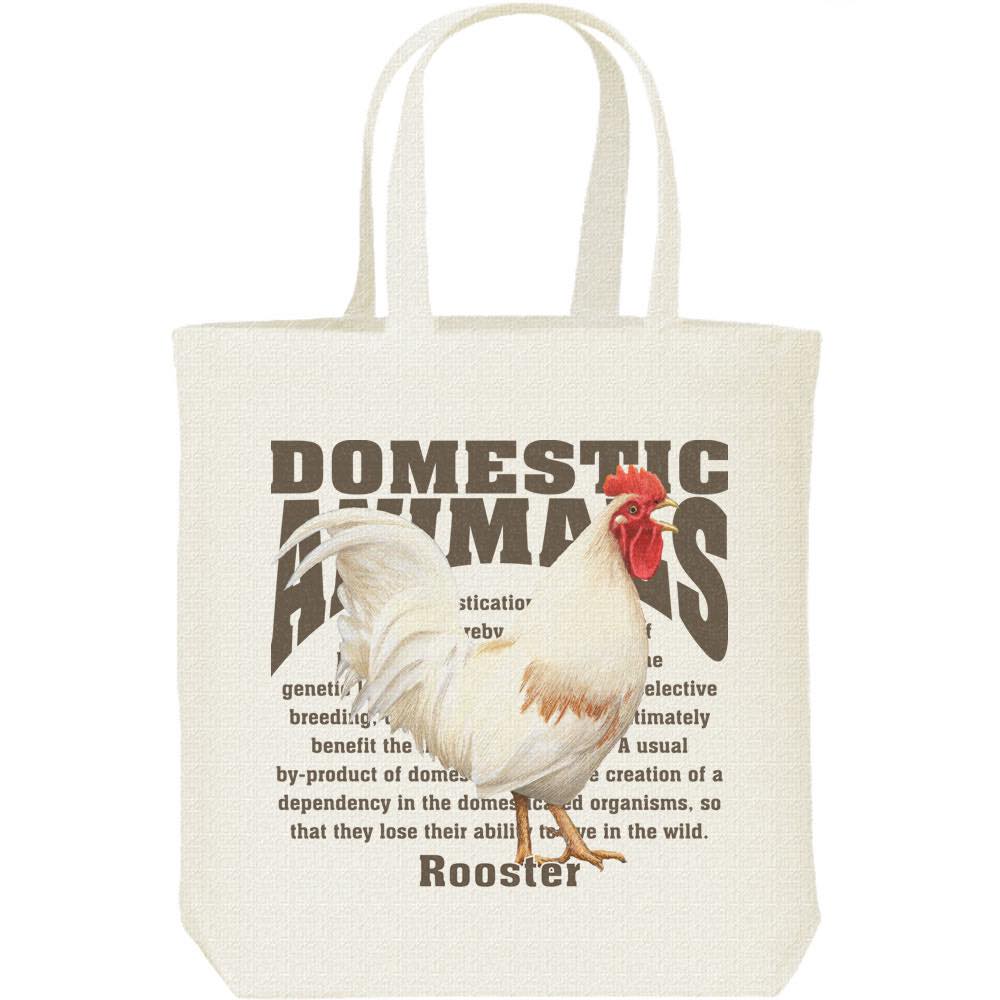 Rakuten - 鶏（ニワトリ）飼育動物・家畜／キャンバスバッグ・M（ポケット無し）トートバッグ
