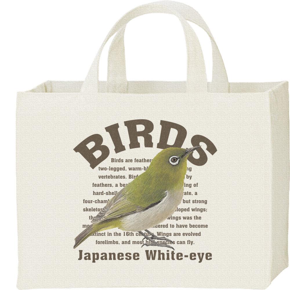 Rakuten - メジロ（鳥シリーズ）／キャンバスバッグ・スクエア