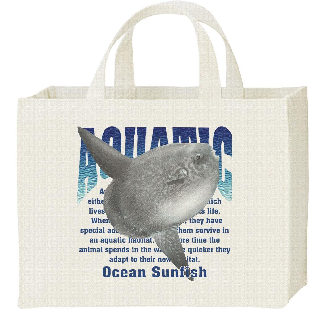 マンボウ （水棲生物シリーズ）／キャンバスバッグ・スクエア