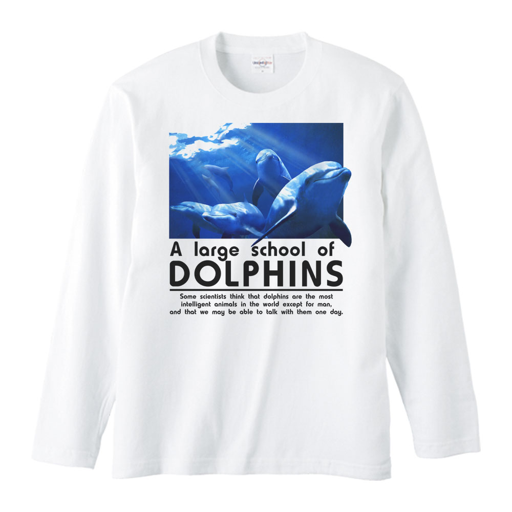 イルカの群れ／長袖Tシャツ