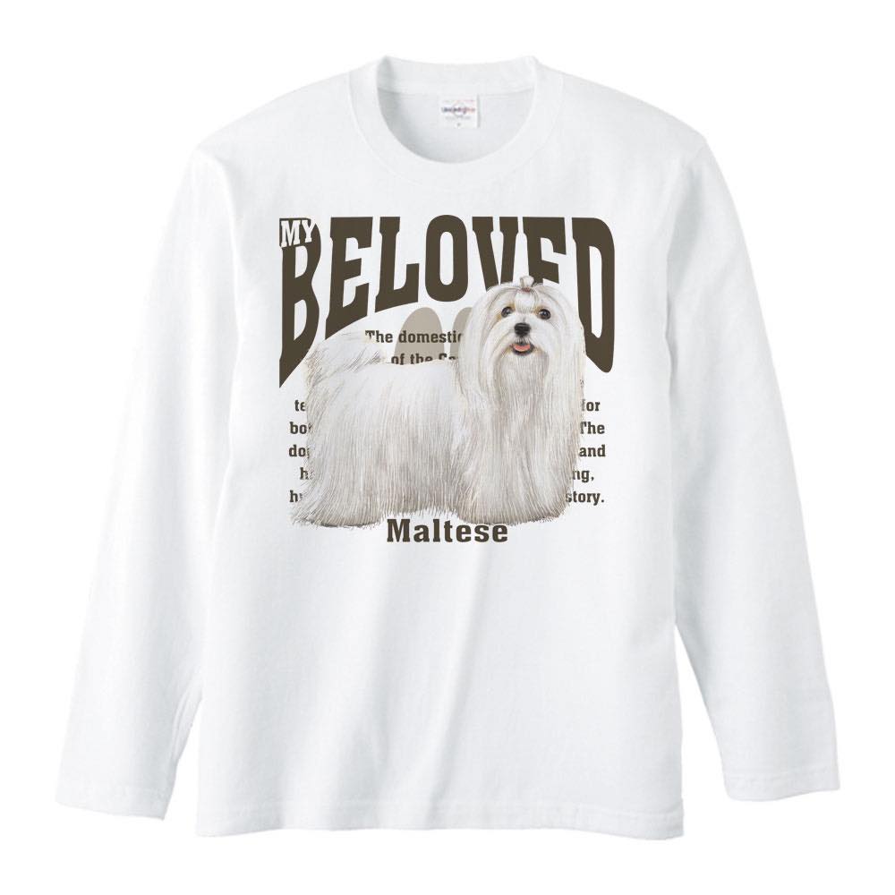 Rakuten - マルチーズ（愛犬シリーズ）／長袖Tシャツ