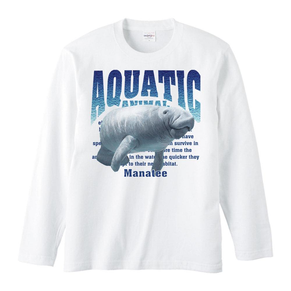 Rakuten - マナティー（水棲生物シリーズ）／長袖Tシャツ