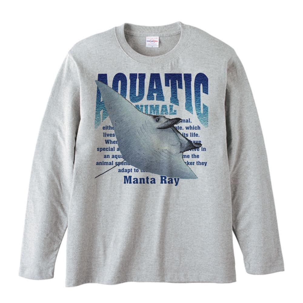 Rakuten - マンタ/オニイトマキ エイ（水棲生物シリーズ）／長袖Tシャツ
