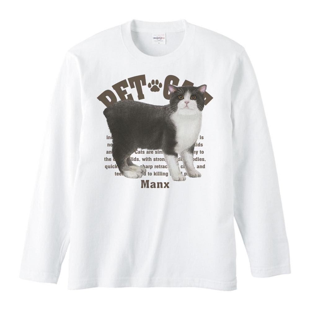 樂天商城 - マンクス（愛猫シリーズ）／長袖Tシャツ