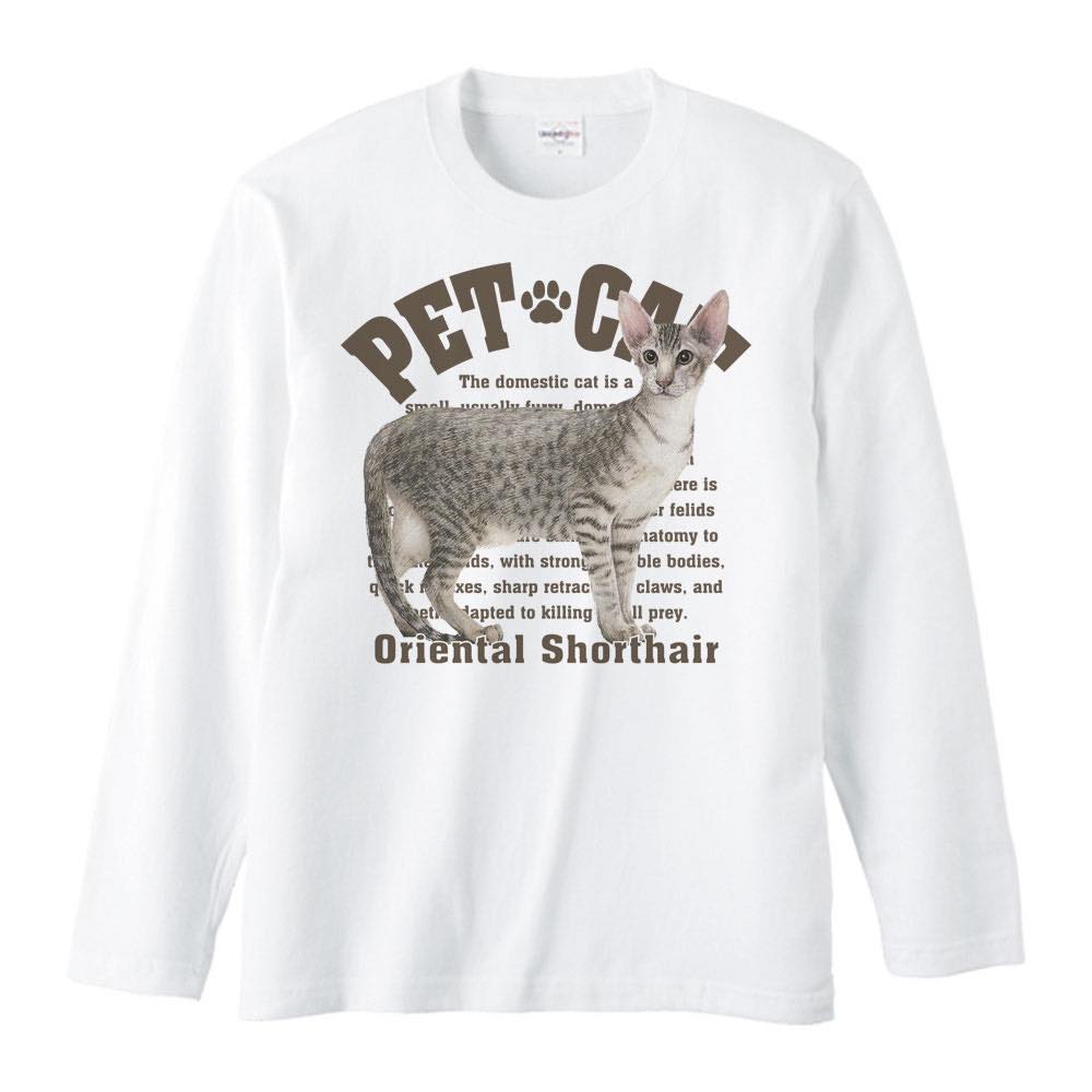Rakuten - オリエンタル ショートヘア（愛猫シリーズ）／長袖Tシャツ