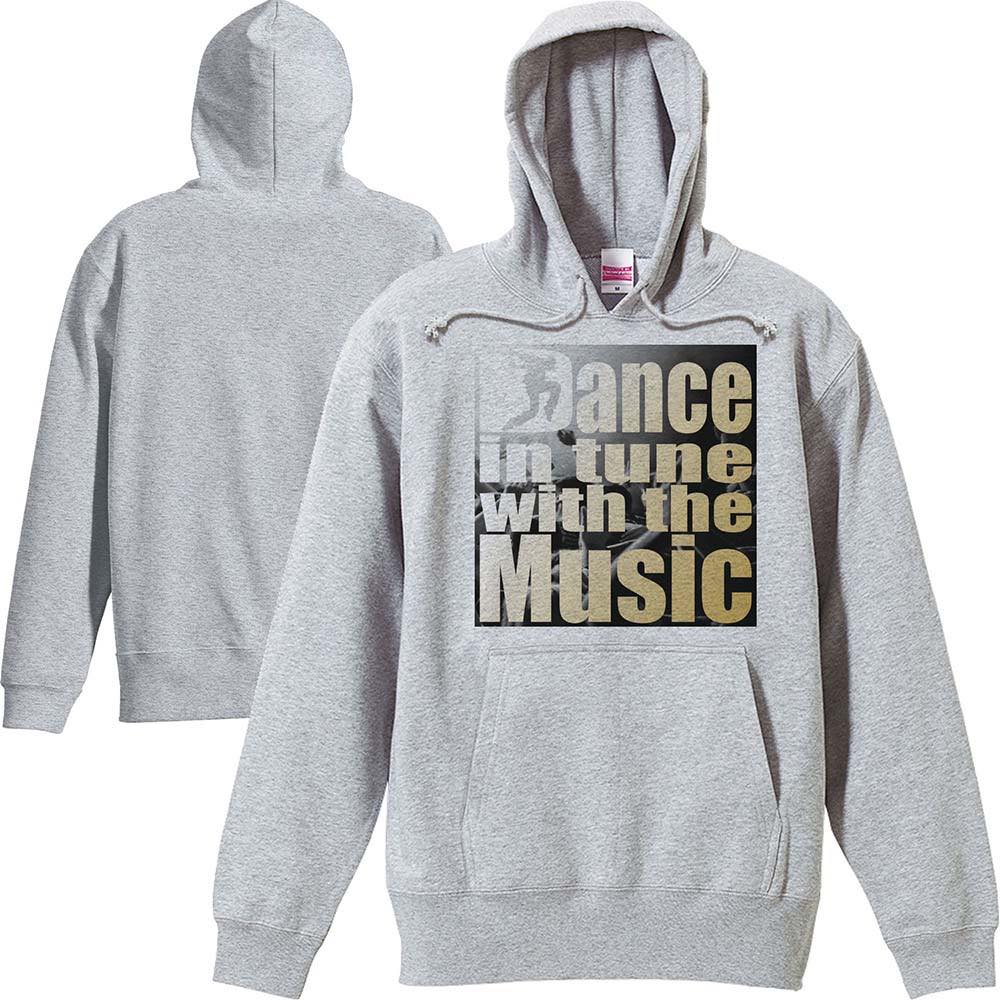 音楽に合わせて踊る（ロゴ）／パーカー